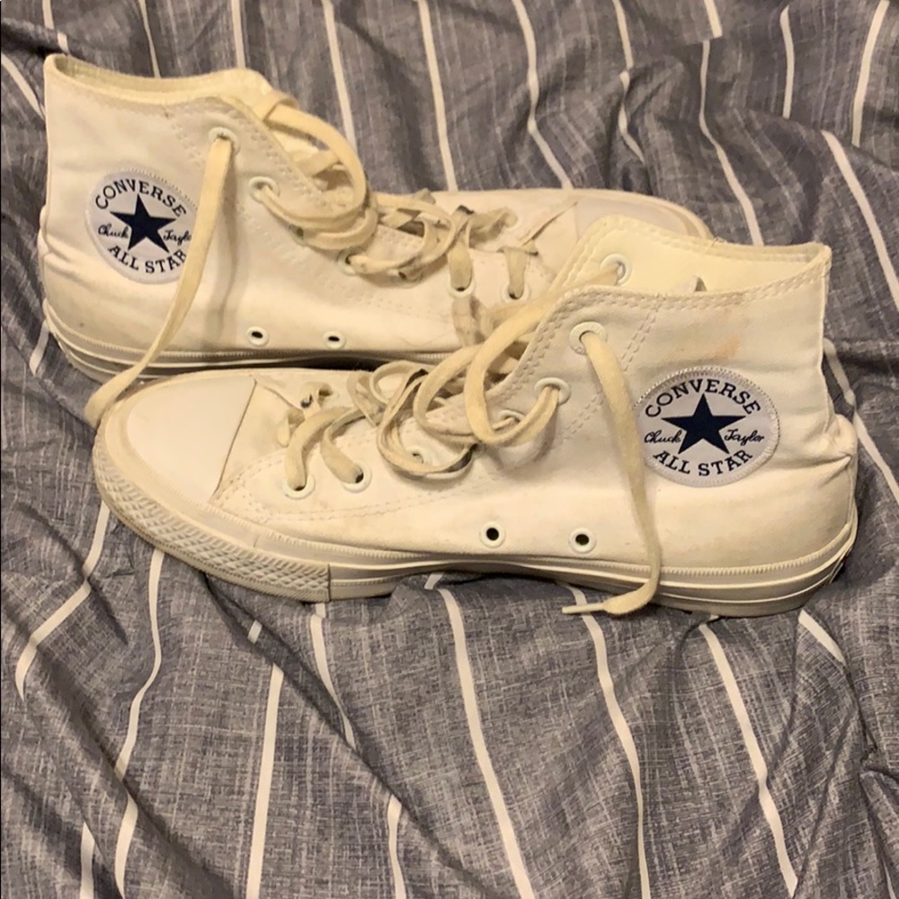 All white converse